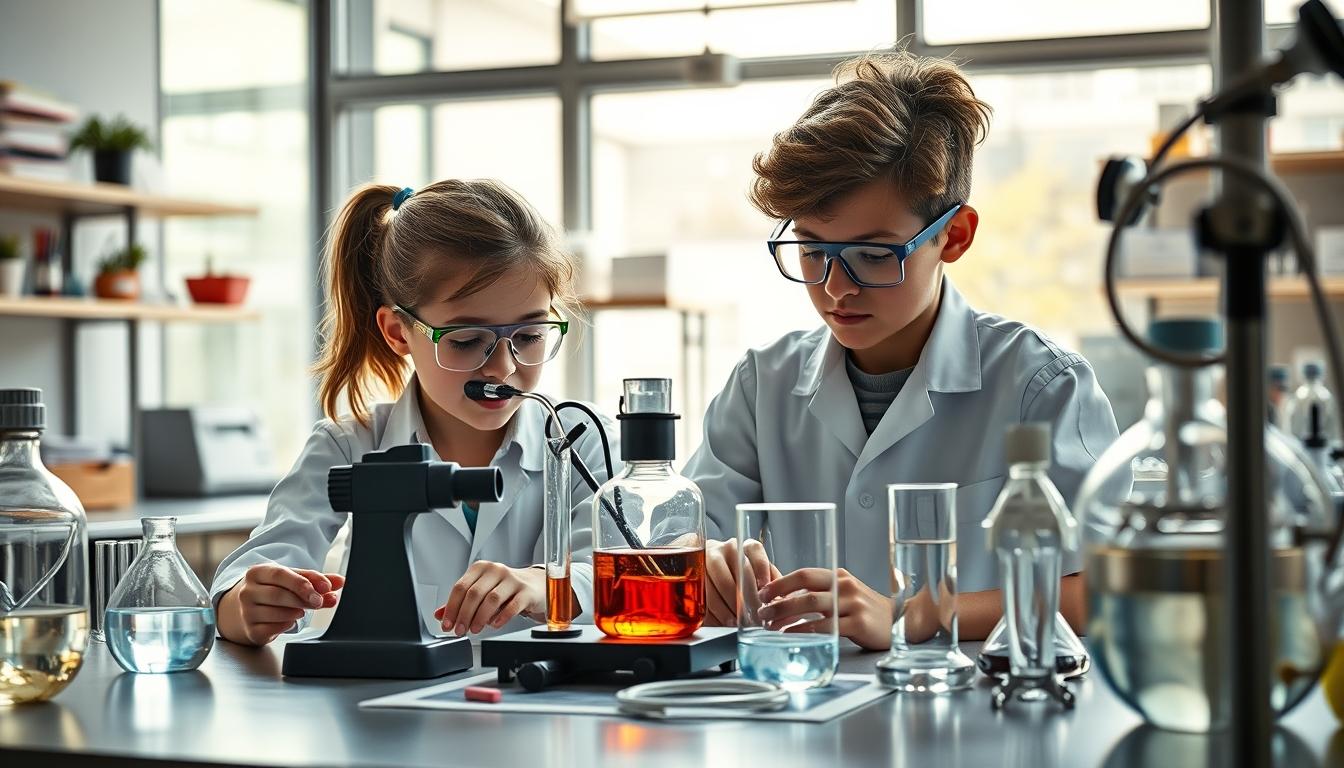 Student developing practical and academic skills