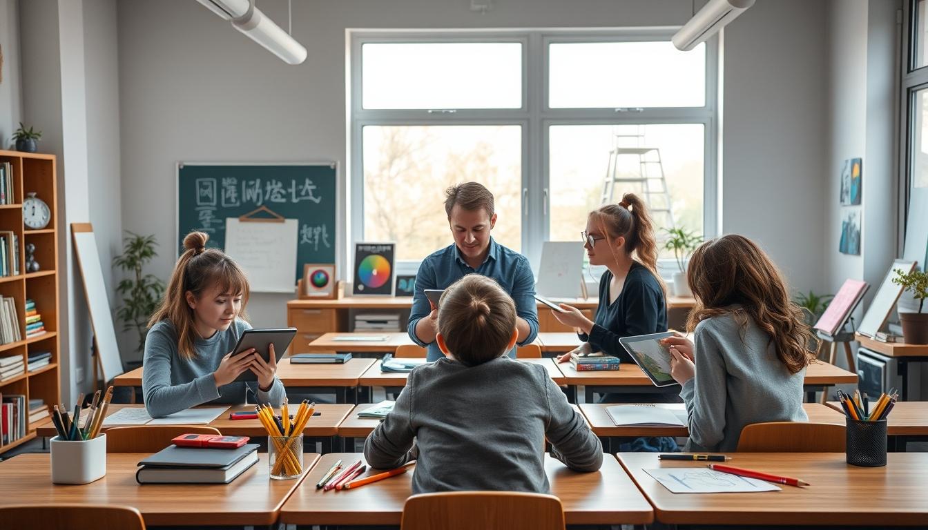 Student using online courses for flexible education